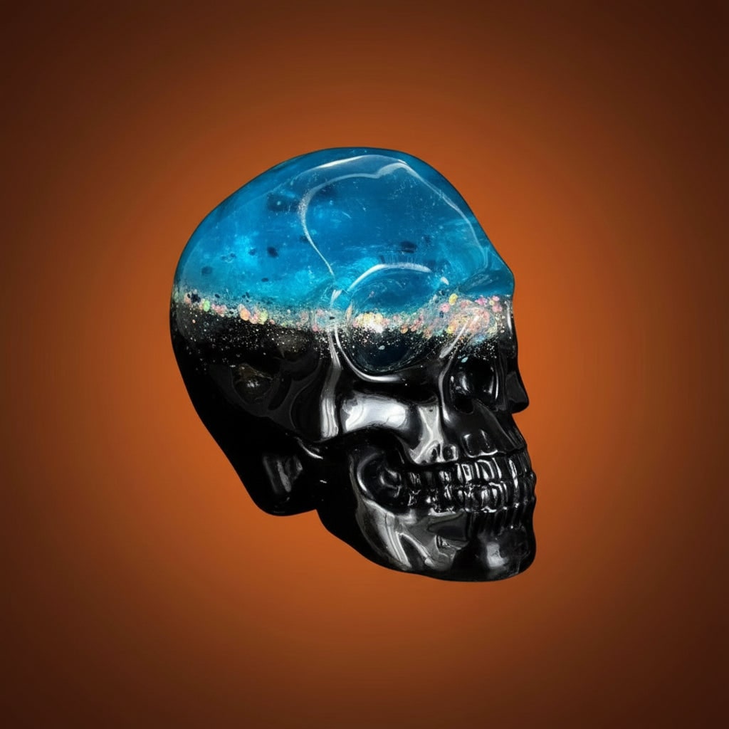 Halloween 3D-schedel siliconen mal set van 3 met gedetailleerd ontwerp voor gieten met hars en kaarsen maken