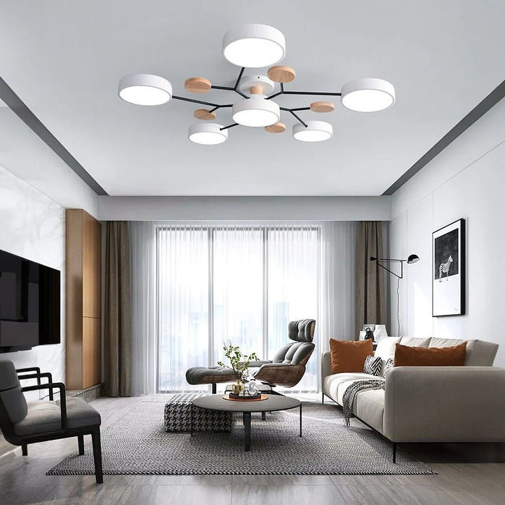 Moderne halo led-plafondlamp
