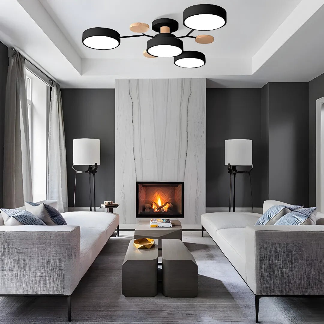 Moderne halo led-plafondlamp