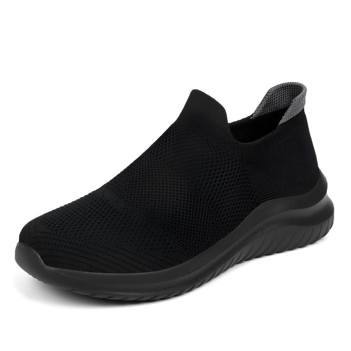 Instapsneakers voor dames met gebreid mesh bovenwerk en gevoerde schuimzool om te wandelen