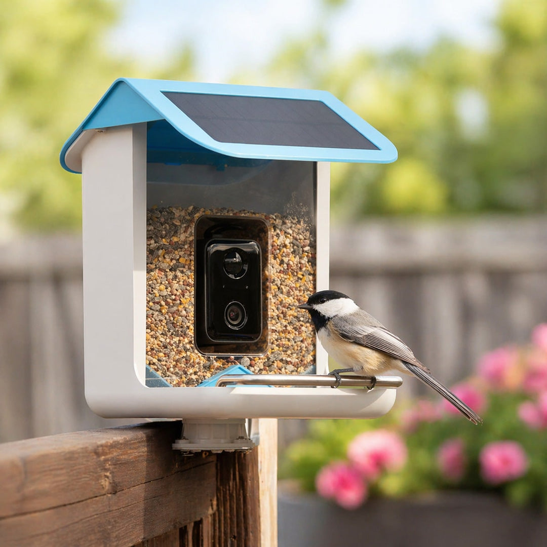 Slimme vogelvoederhuisje camera zonne-energie WIFI waterdicht buiten met video