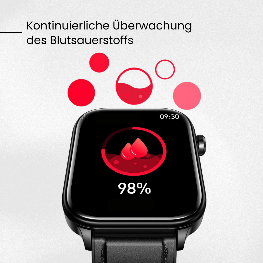 Smartwatch met Bloedglucosemeting & Noodoproep – afbeelding 10