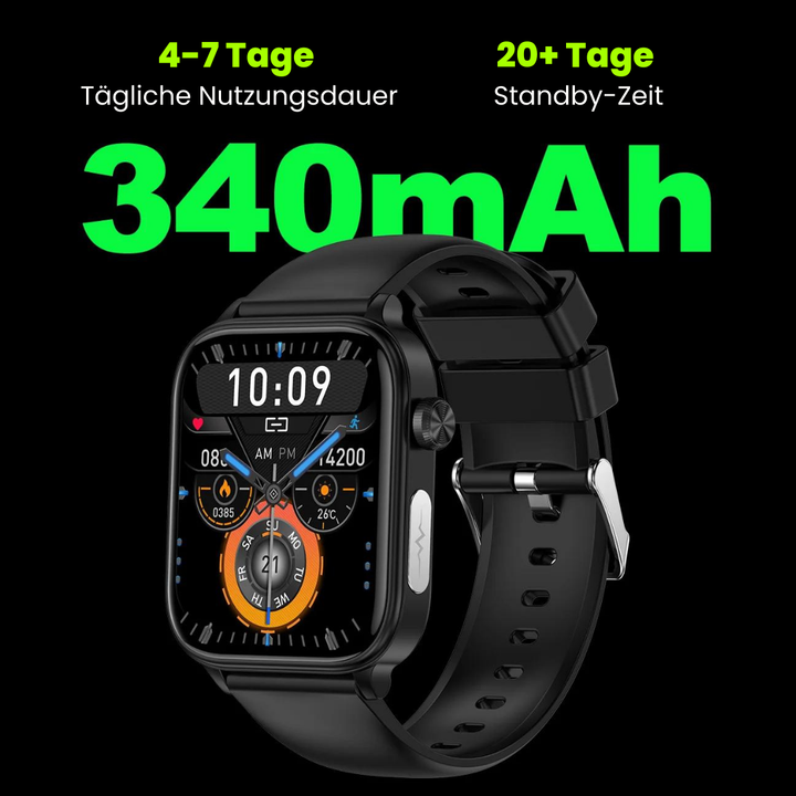 Smartwatch met Bloedglucosemeting & Noodoproep – afbeelding 13