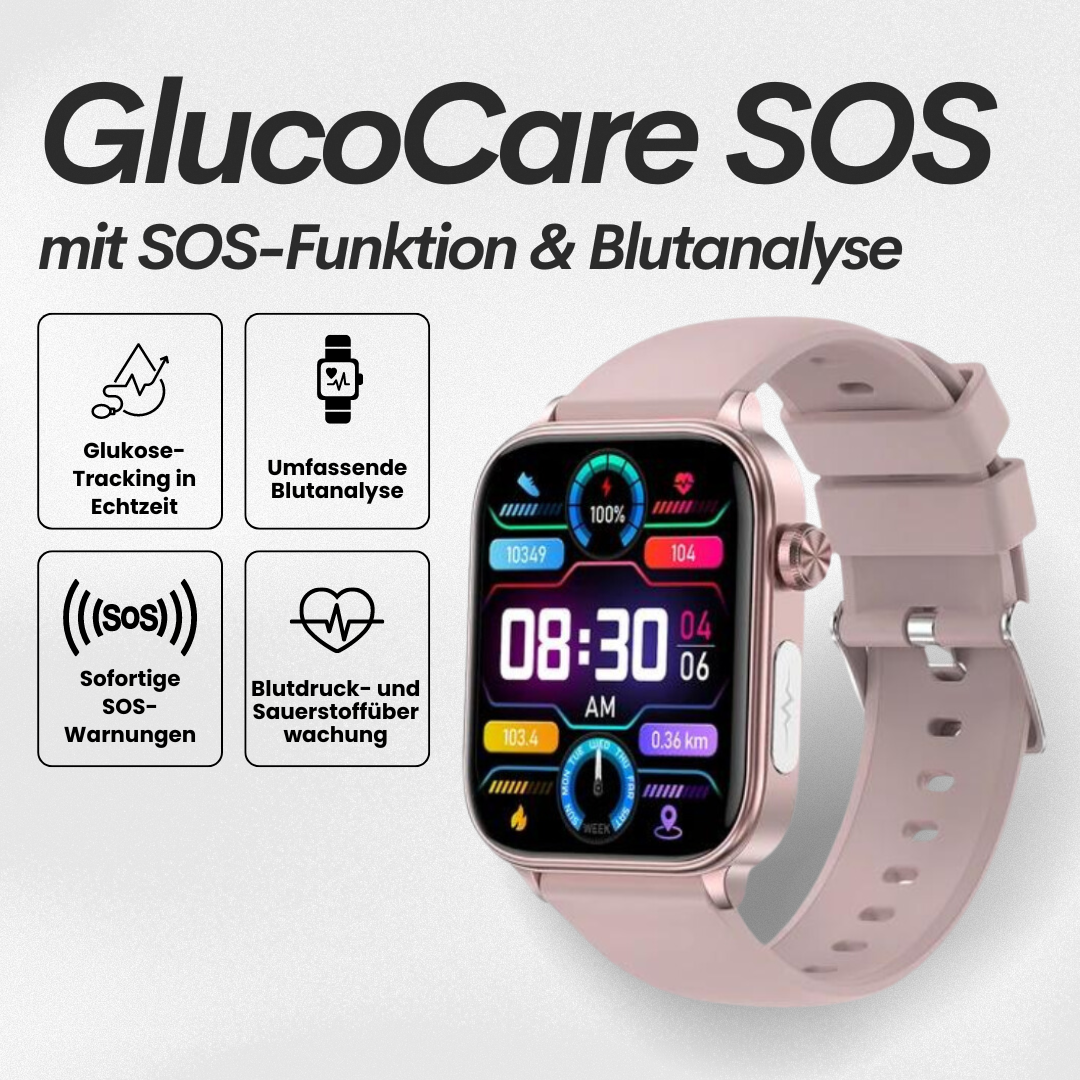 Smartwatch met Bloedglucosemeting & Noodoproep – afbeelding 16