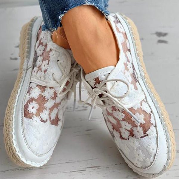 Orthopedische Geborduurde Sneakers dames - Liz