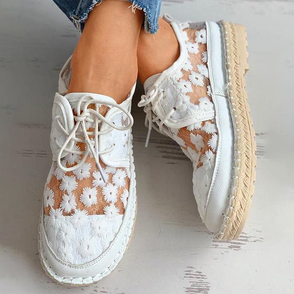 Orthopedische Geborduurde Sneakers dames - Liz