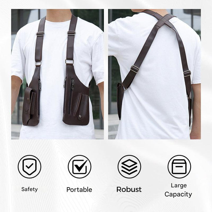 Diefstalbestendige schoudertas voor heren – ShadowCarry Pro