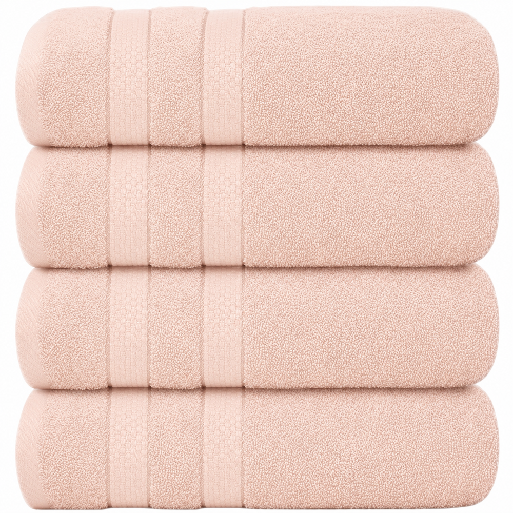 4-delige jumbo badhanddoekenset – sneldrogende handdoeken voor de badkamer