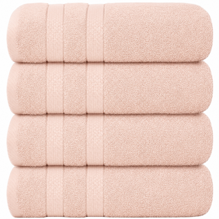 4-delige jumbo badhanddoekenset – sneldrogende handdoeken voor de badkamer