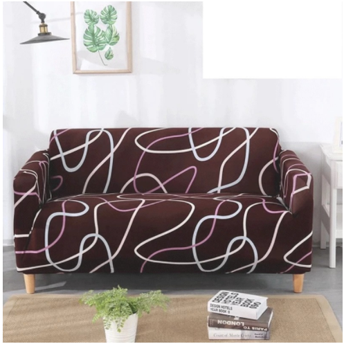 Elastische bankhoes, goed passende driezitsbankhoes met elastisch design en bloemenprint