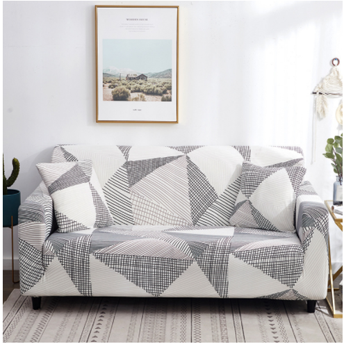 Elastische bankhoes, goed passende driezitsbankhoes met elastisch design en bloemenprint
