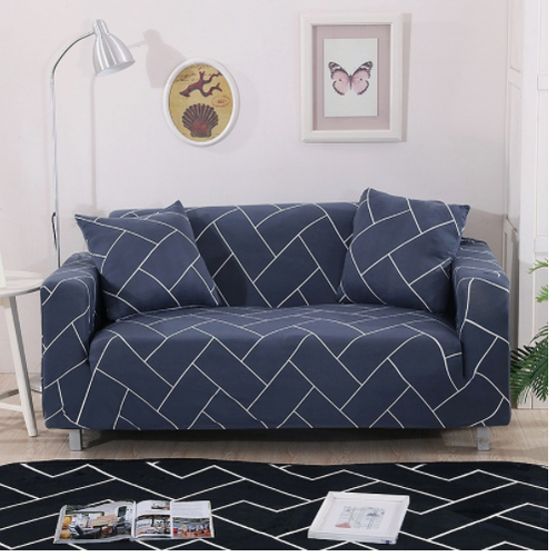 Elastische bankhoes, goed passende driezitsbankhoes met elastisch design en bloemenprint
