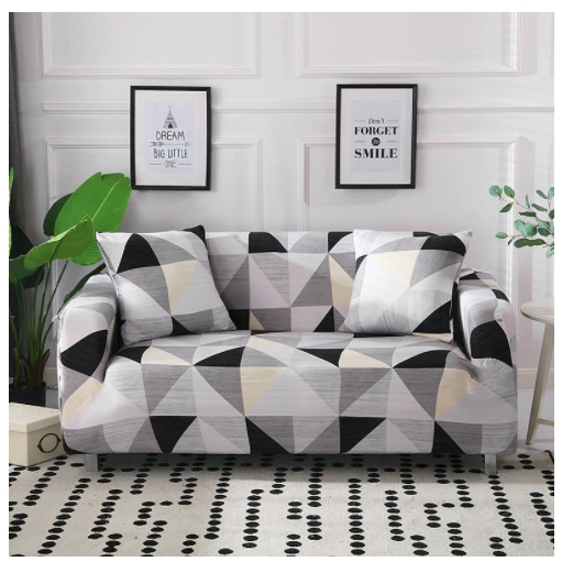 Elastische bankhoes, goed passende driezitsbankhoes met elastisch design en bloemenprint