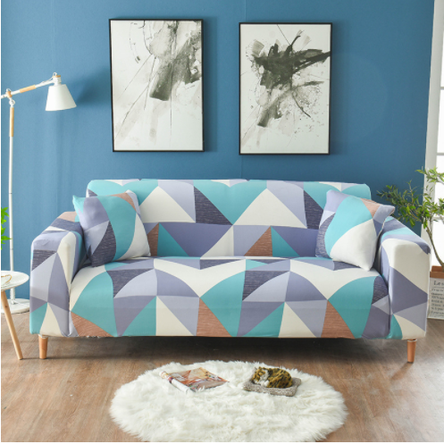 Elastische bankhoes, goed passende driezitsbankhoes met elastisch design en bloemenprint