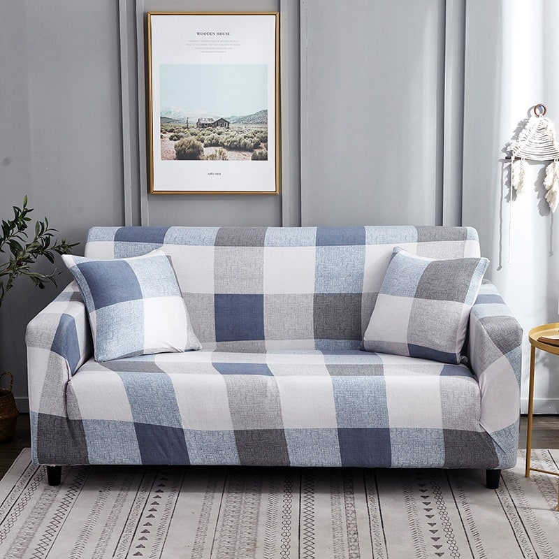 Elastische bankhoes, goed passende driezitsbankhoes met elastisch design en bloemenprint
