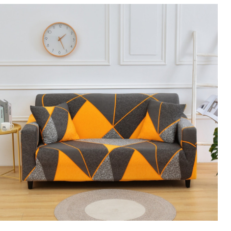 Elastische bankhoes, goed passende driezitsbankhoes met elastisch design en bloemenprint