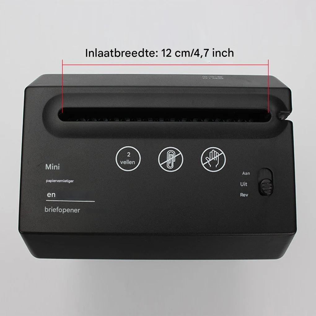 Mini-bureaupapierversnipperaar – compact, stil en efficiënt