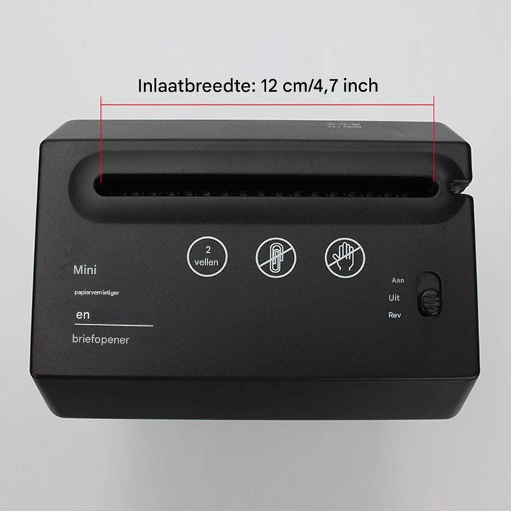 Mini-bureaupapierversnipperaar – compact, stil en efficiënt