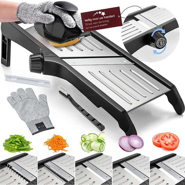 Veiligheidsset voor mandoline voor heren en dames