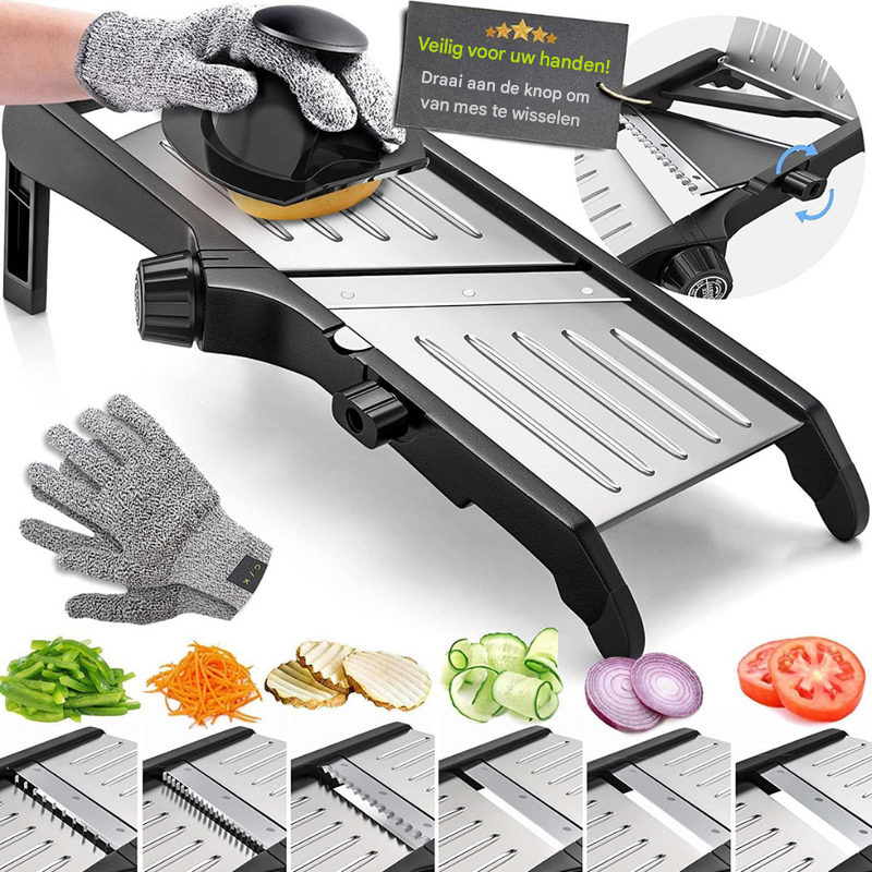 Veiligheidsset voor mandoline voor heren en dames