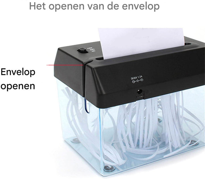 Mini-bureaupapierversnipperaar – compact, stil en efficiënt