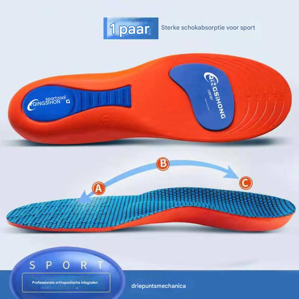 Antislip Boogondersteunende Inlegzolen