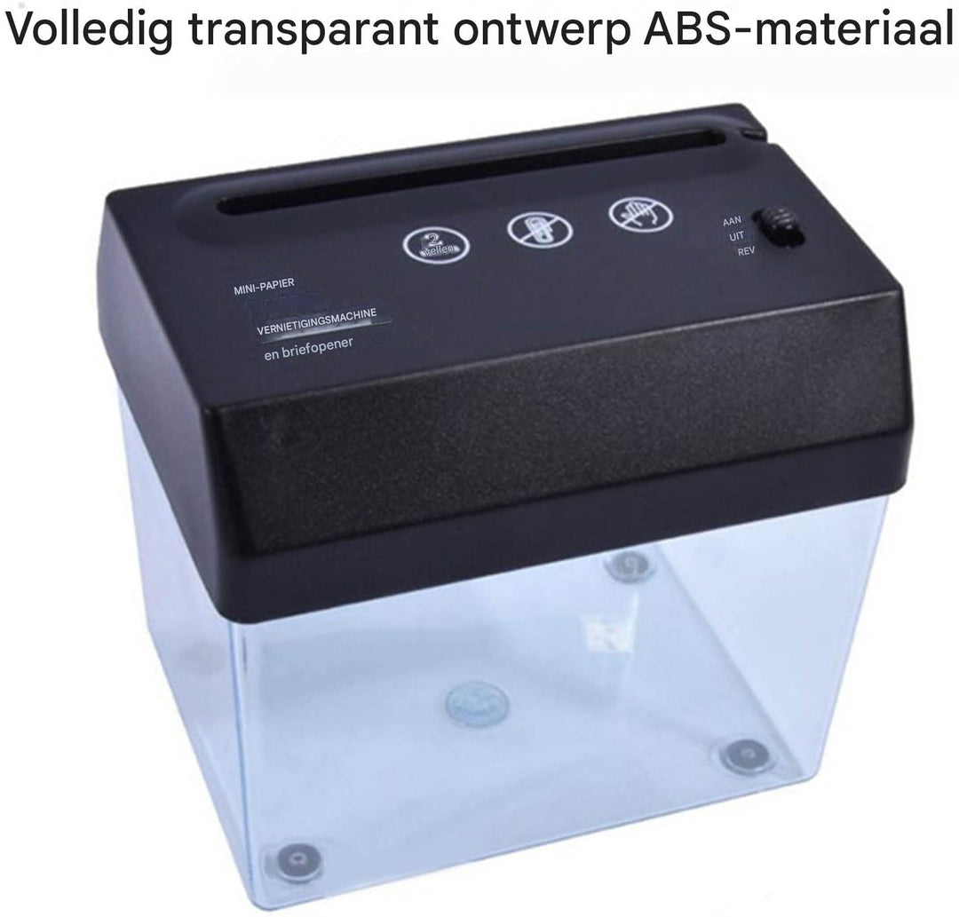 Mini-bureaupapierversnipperaar – compact, stil en efficiënt