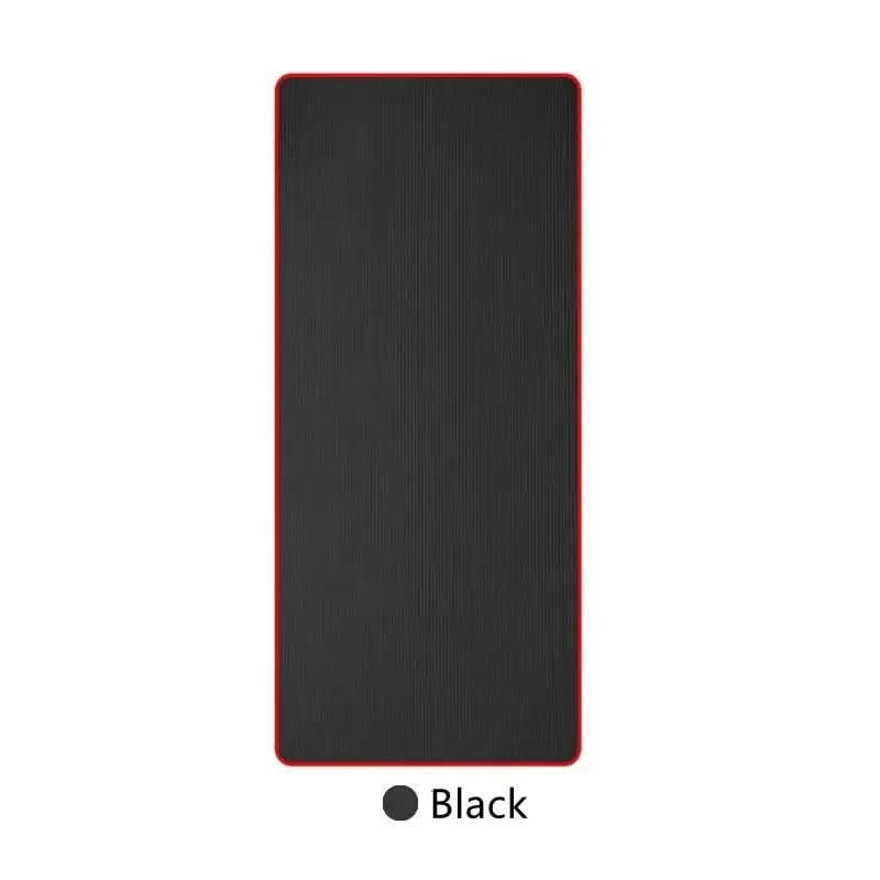 Dikke antislip yogamat met geribbeld oppervlak en stoffen rand 10mm gedempt voor oefeningen
