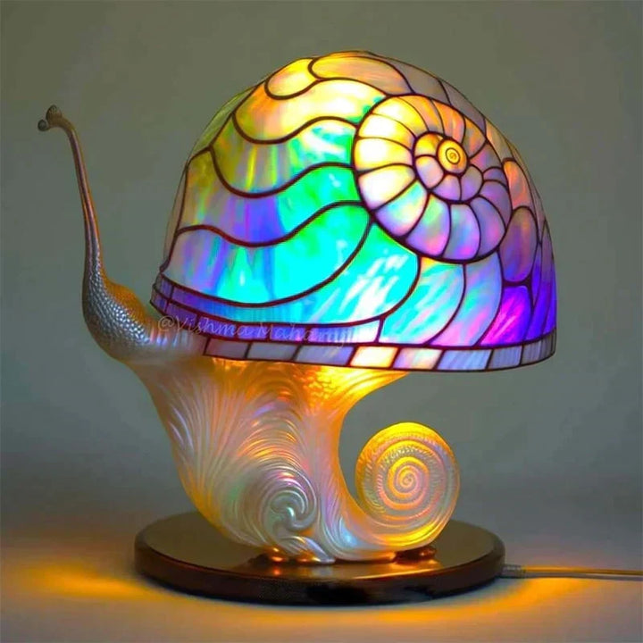 Betoverende glas-in-lood tafellamp – DreamGlow
