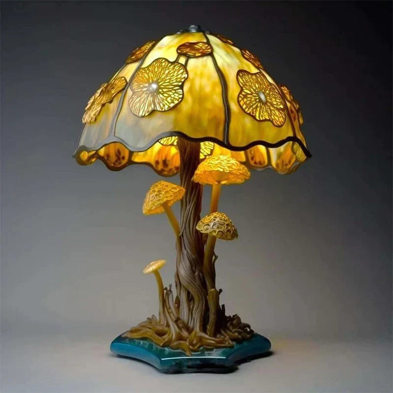 Betoverende glas-in-lood tafellamp – DreamGlow