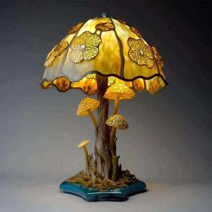 Betoverende glas-in-lood tafellamp – DreamGlow