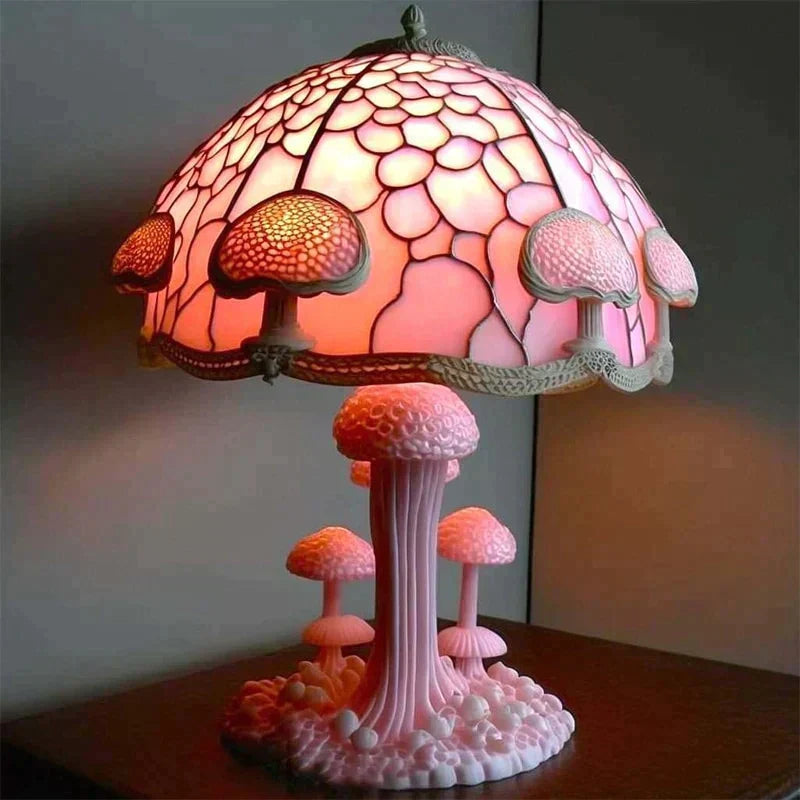 Betoverende glas-in-lood tafellamp – DreamGlow