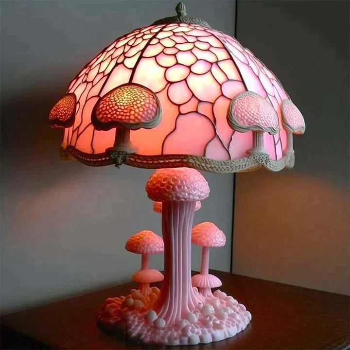Betoverende glas-in-lood tafellamp – DreamGlow