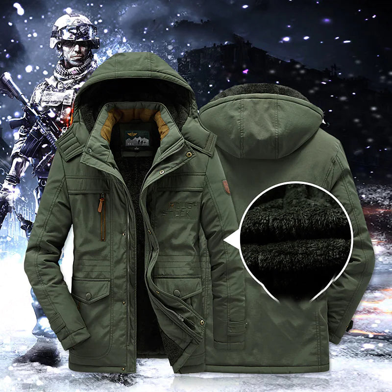 Heren Parka met Fleece Binnenvoering – Leventis
