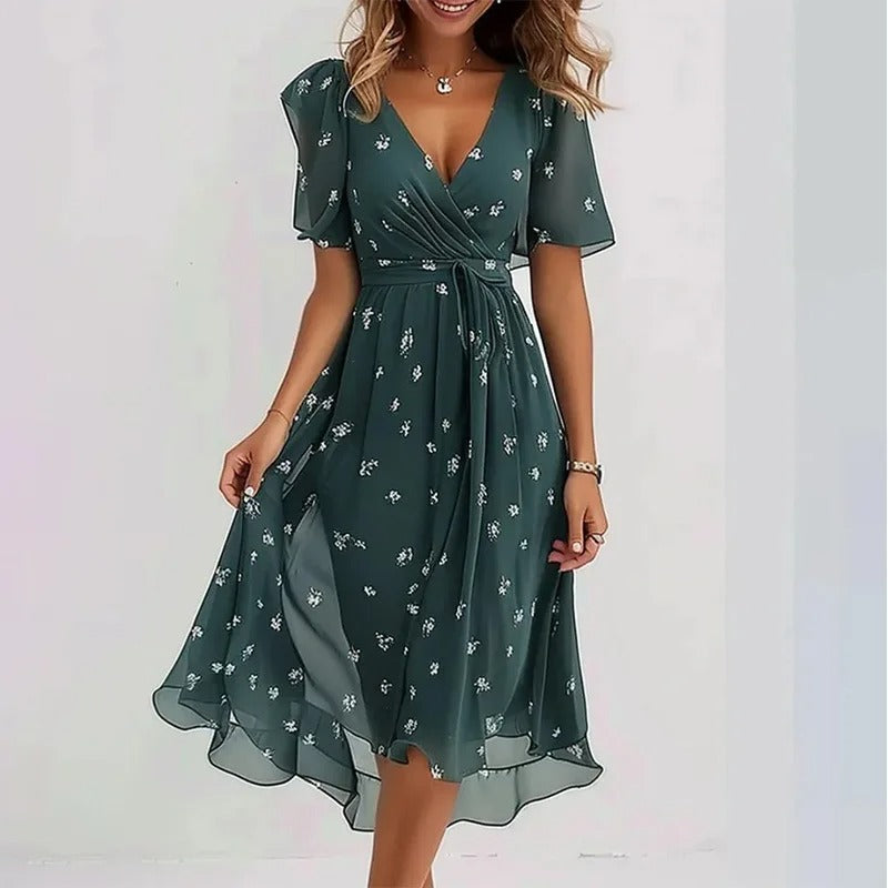 Valeria – Dames Jurk met Bloemenprint