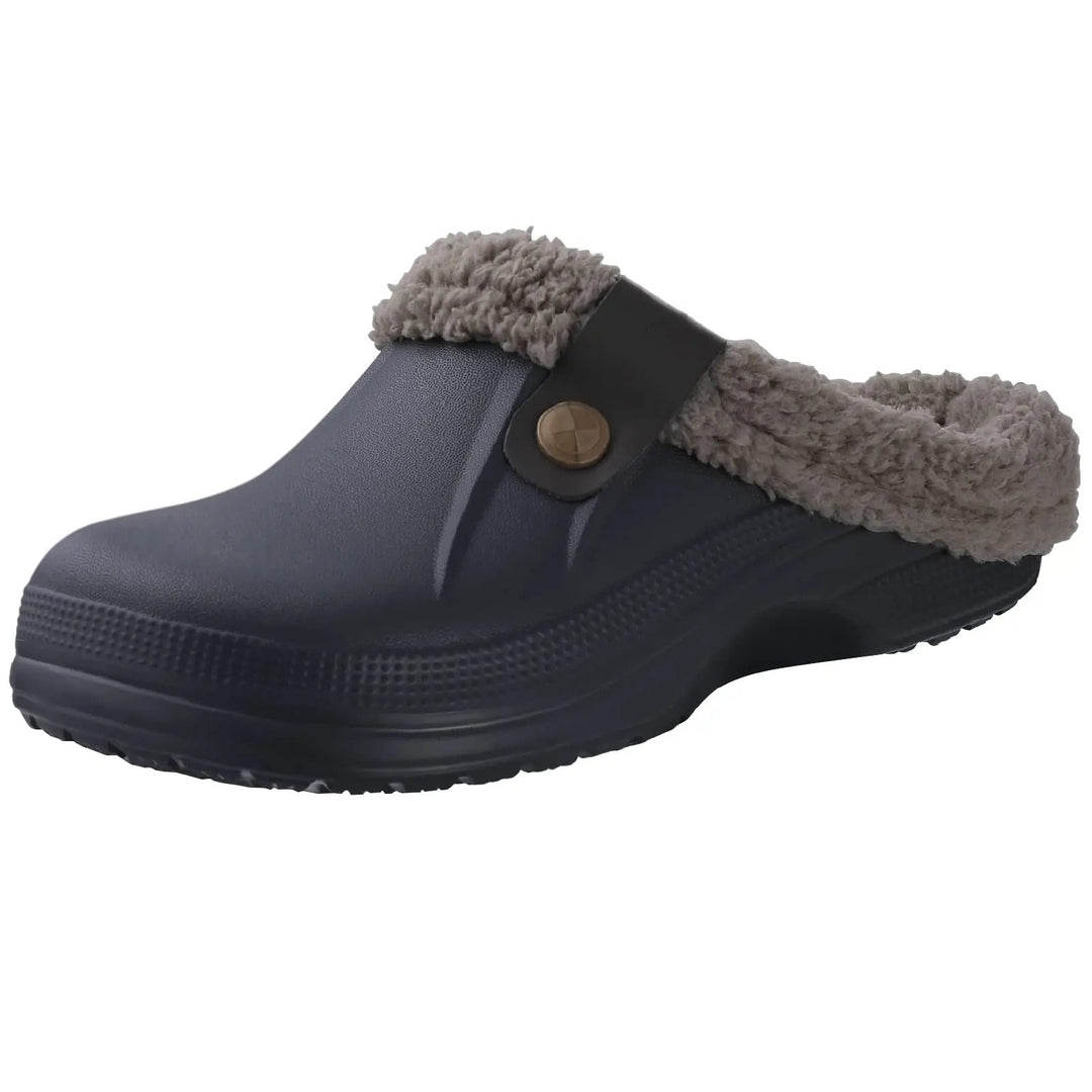 Waterdichte winterclogs voor heren met bontvoering en antislipzool