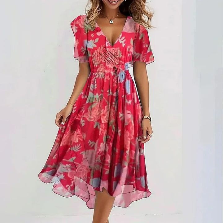 Valeria – Dames Jurk met Bloemenprint