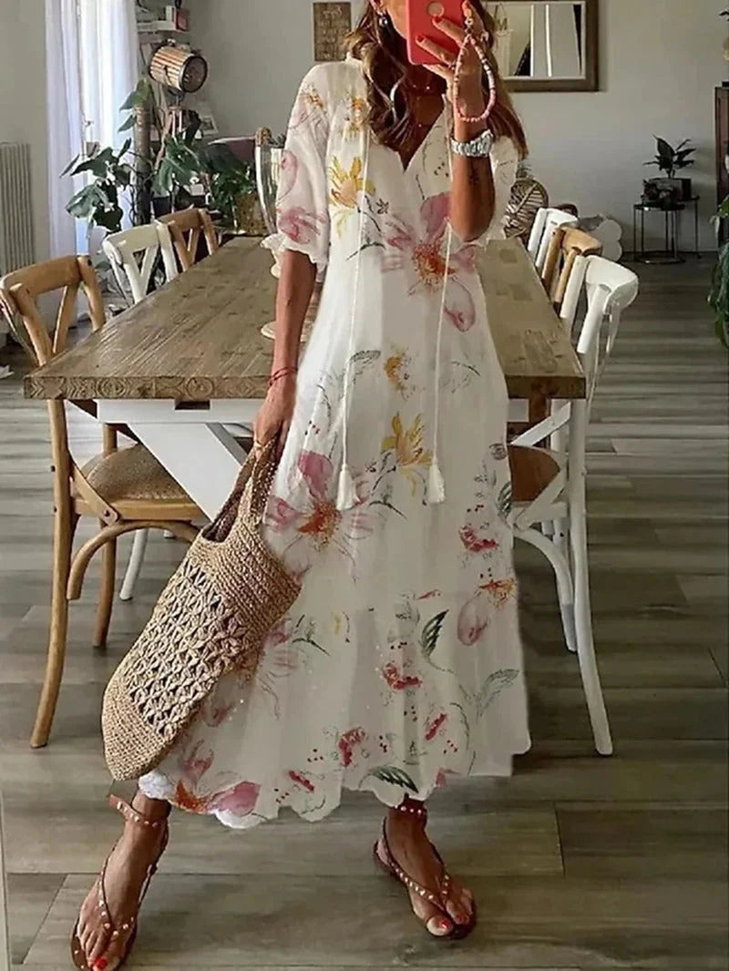 Dames Boho Maxi Jurk