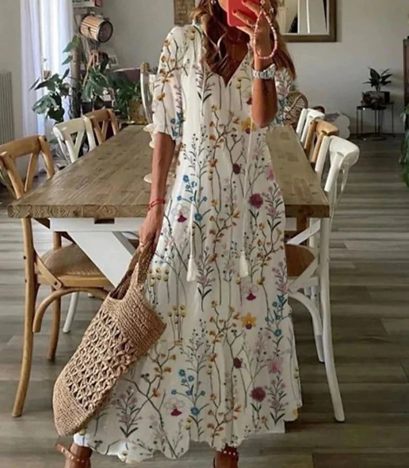 Dames Boho Maxi Jurk
