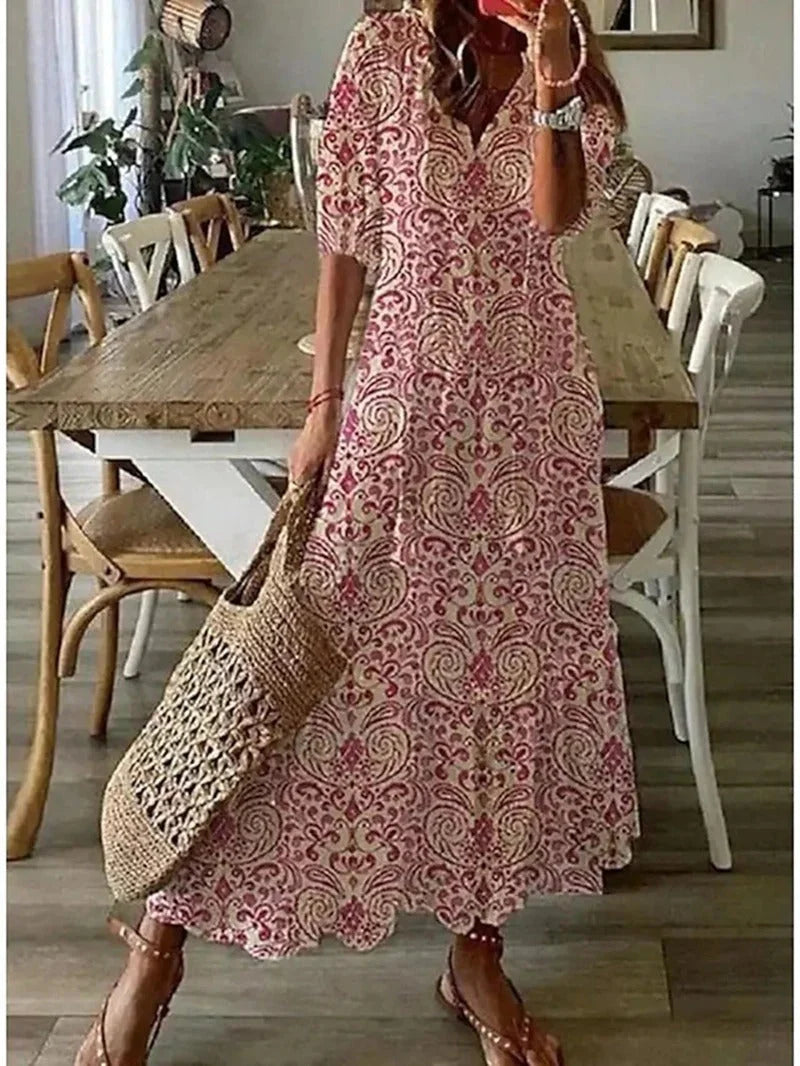 Dames Boho Maxi Jurk