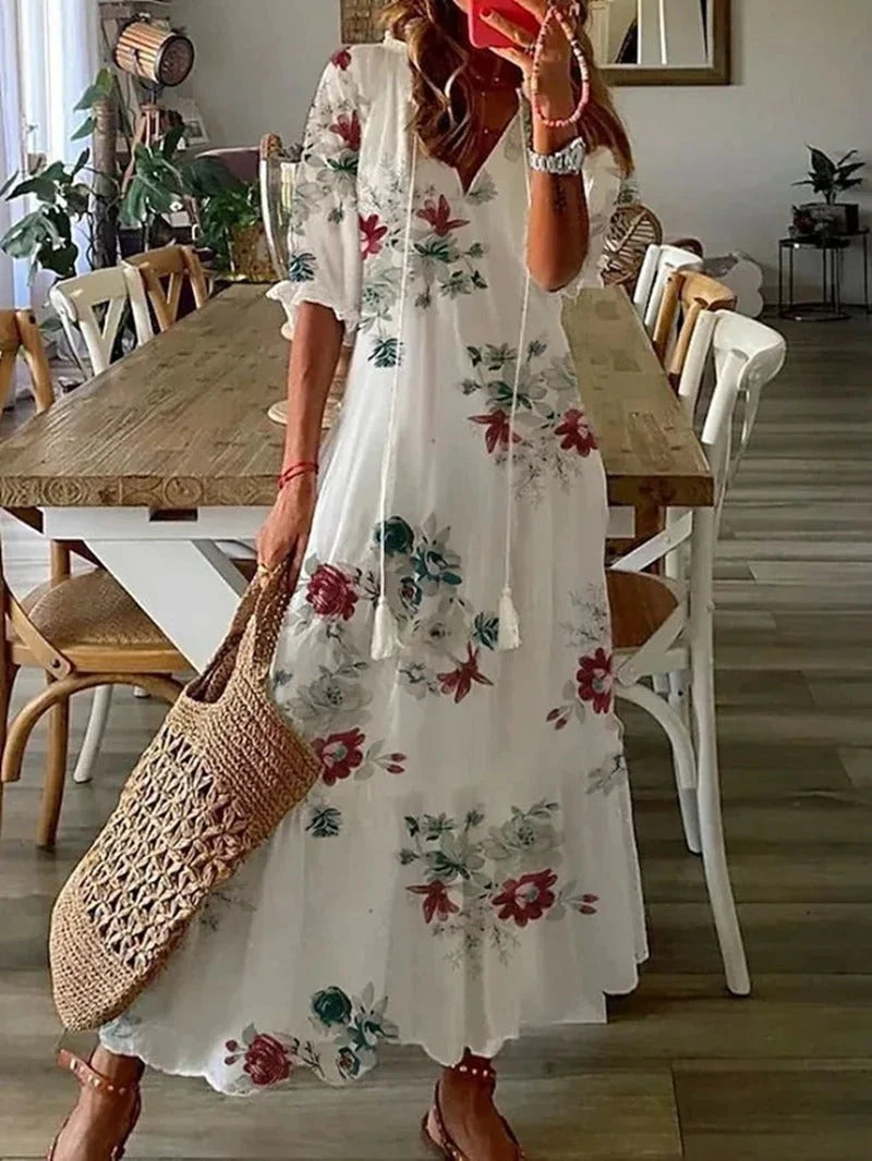 Dames Boho Maxi Jurk