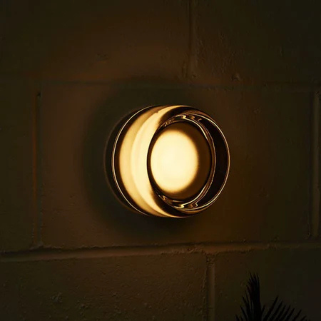 Ronde LED-wandlamp met acryl diffuser, opbouw slaapkamerlamp
