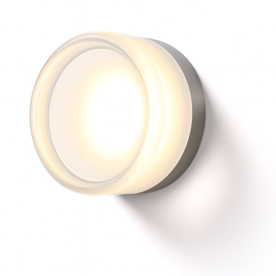 Ronde LED-wandlamp met acryl diffuser, opbouw slaapkamerlamp