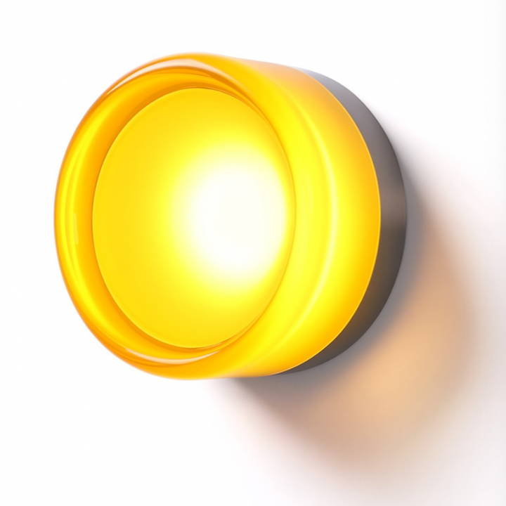 Ronde LED-wandlamp met acryl diffuser, opbouw slaapkamerlamp