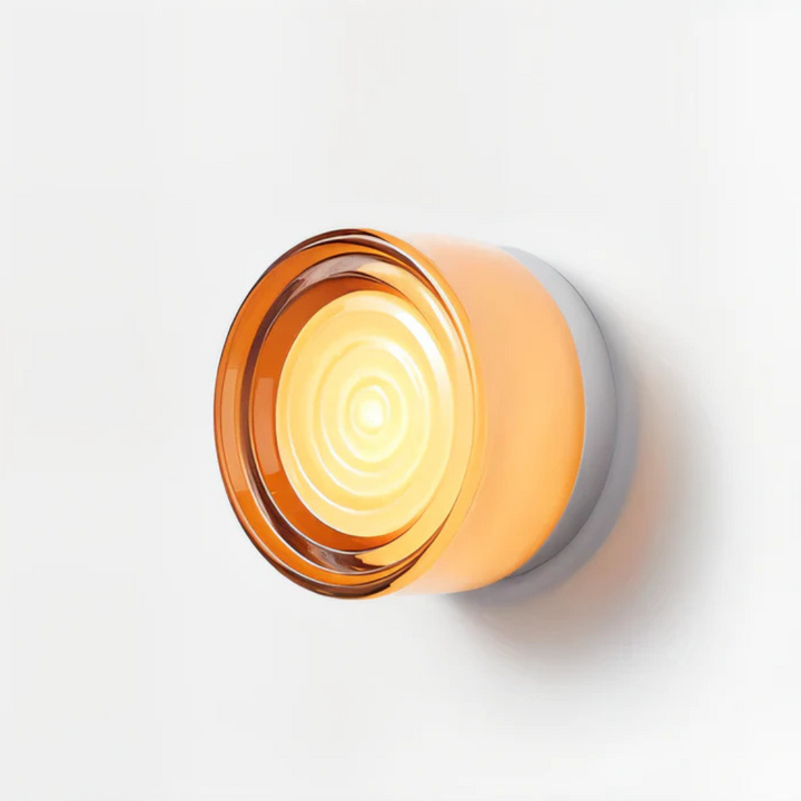 Ronde LED-wandlamp met acryl diffuser, opbouw slaapkamerlamp