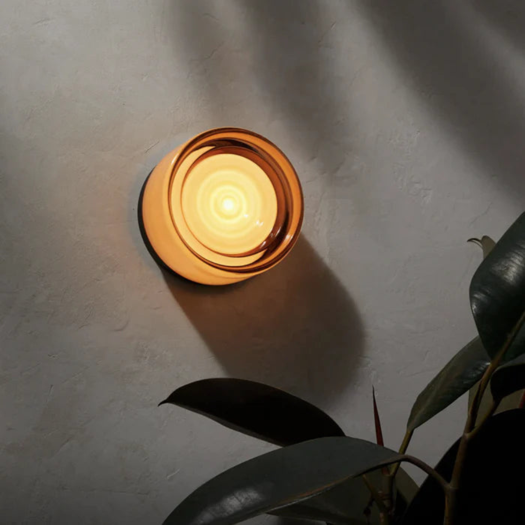Ronde LED-wandlamp met acryl diffuser, opbouw slaapkamerlamp