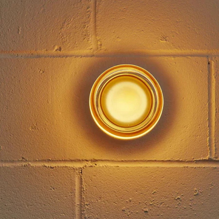 Ronde LED-wandlamp met acryl diffuser, opbouw slaapkamerlamp