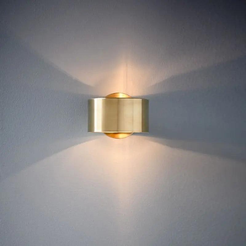 Wandverlichting met cilindrische kap voor woonkamer en slaapkamer kaars