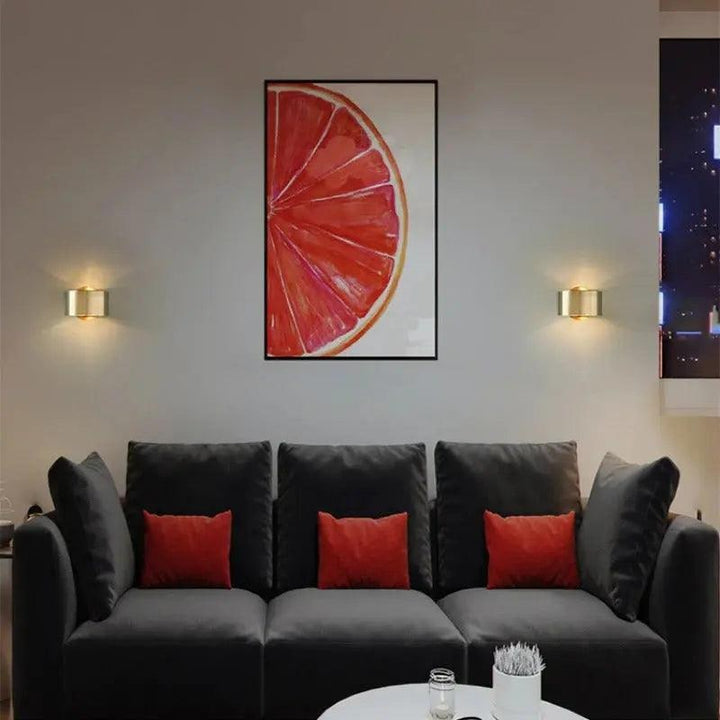 Wandverlichting met cilindrische kap voor woonkamer en slaapkamer kaars