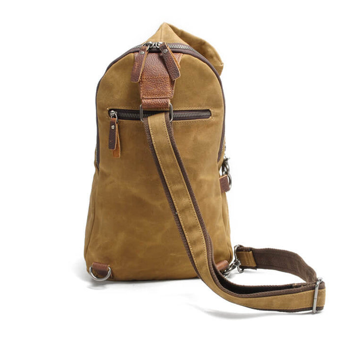 Waterafstotende canvas crossbodytas met antidiefstalvak – MultiWear